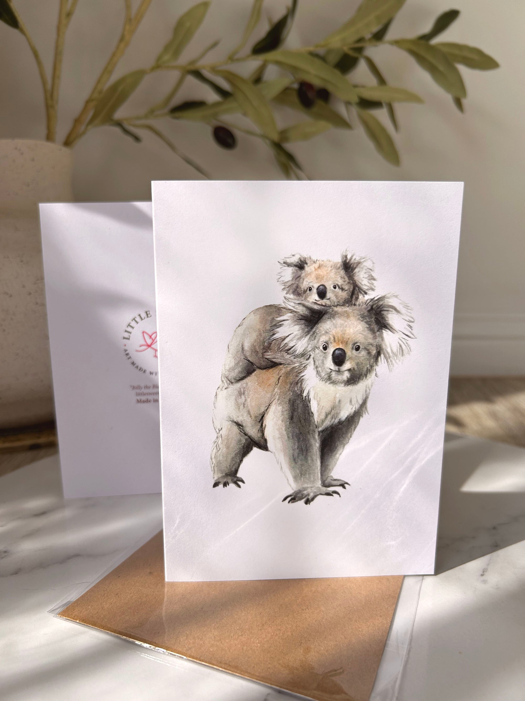"Kora the Koala and Kieran the Joey" Greeting Card