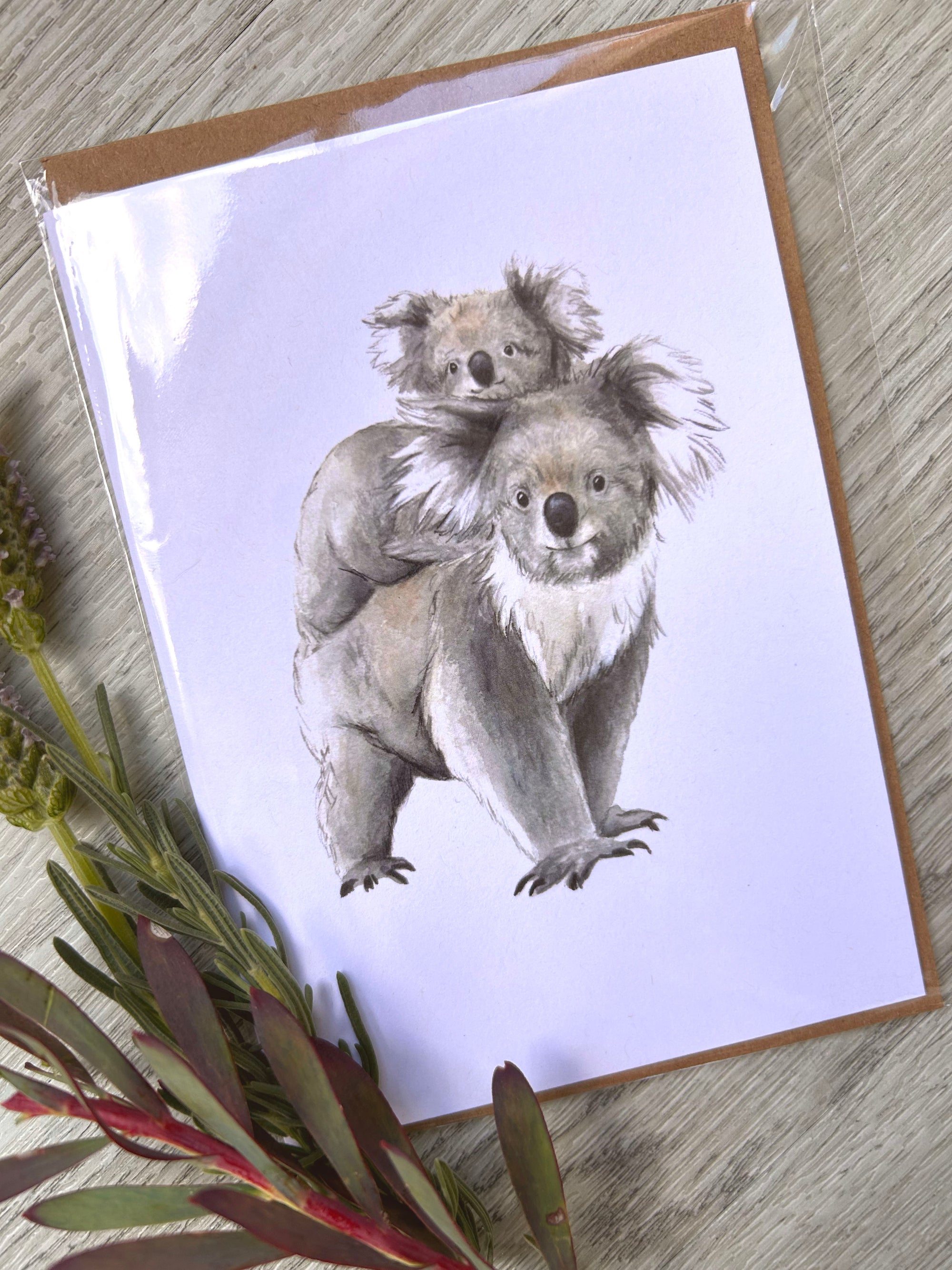 "Kora the Koala and Kieran the Joey" Greeting Card