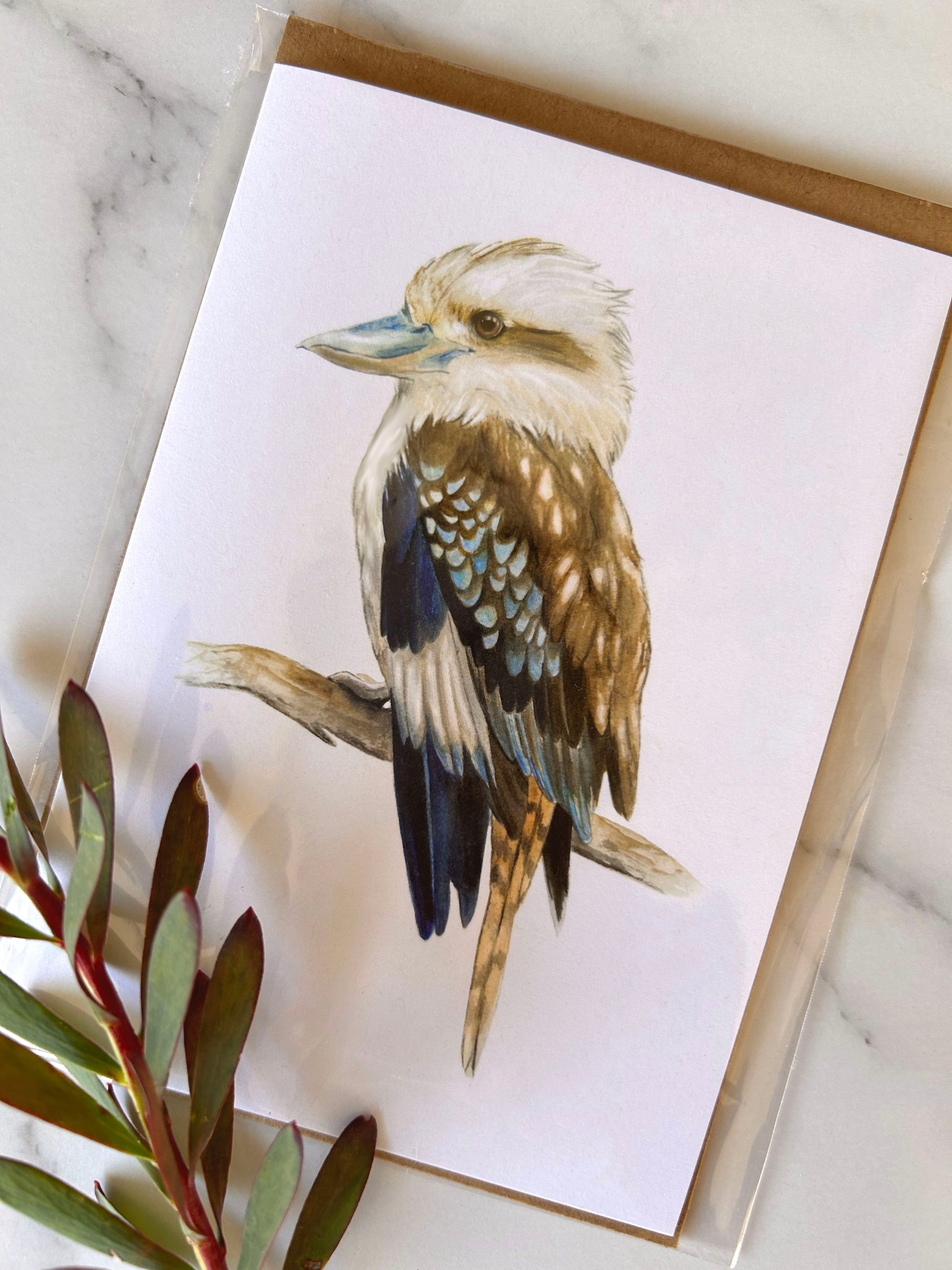 "Kai the Laughing Kookaburra" Greeting Card