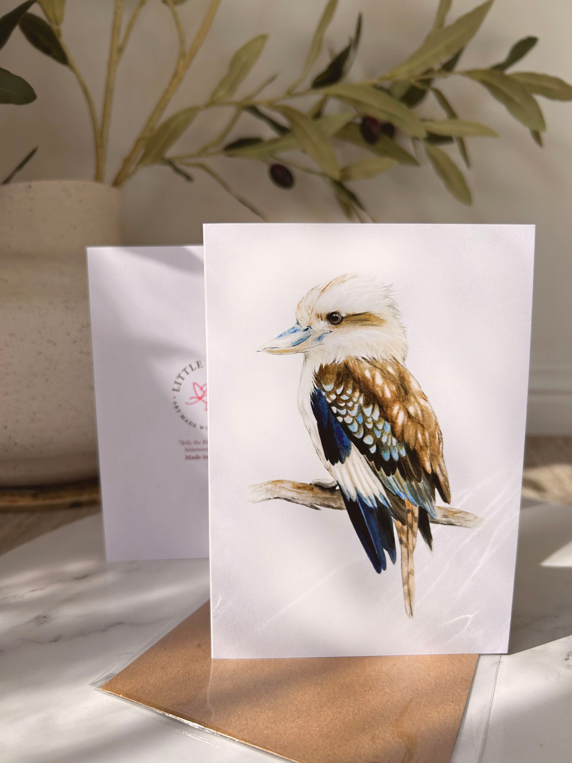 "Kai the Laughing Kookaburra" Greeting Card