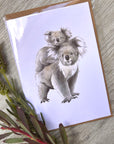 "Kora the Koala and Kieran the Joey" Greeting Card