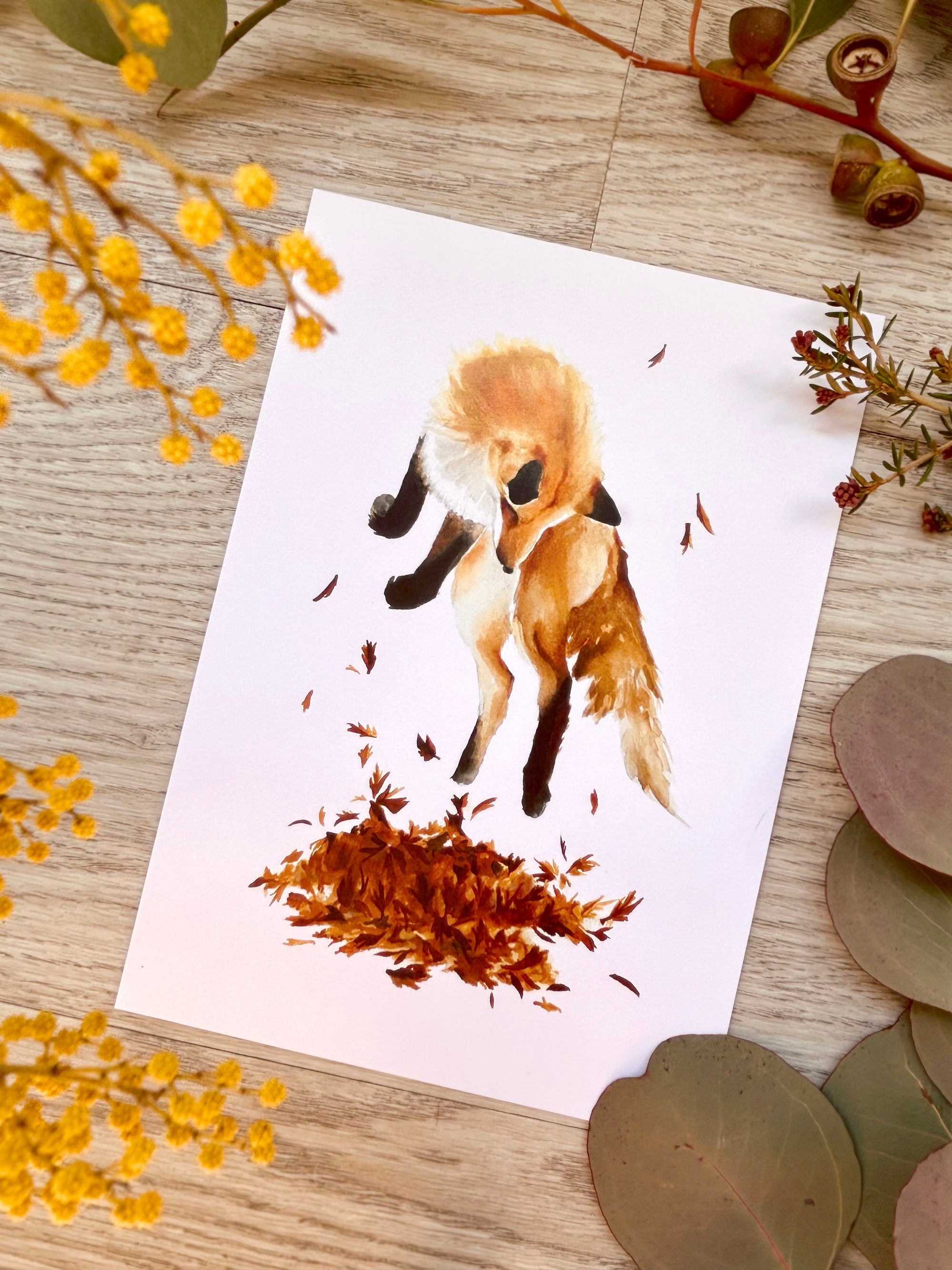 Playful Autumn Fox